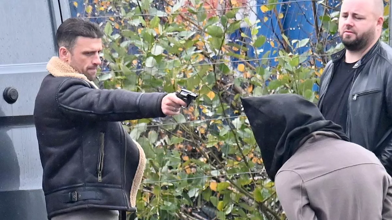 Coronation Street SPOILER: Is Damon set to MURDER Adam? Gangster holds his love rival at gunpoint as...