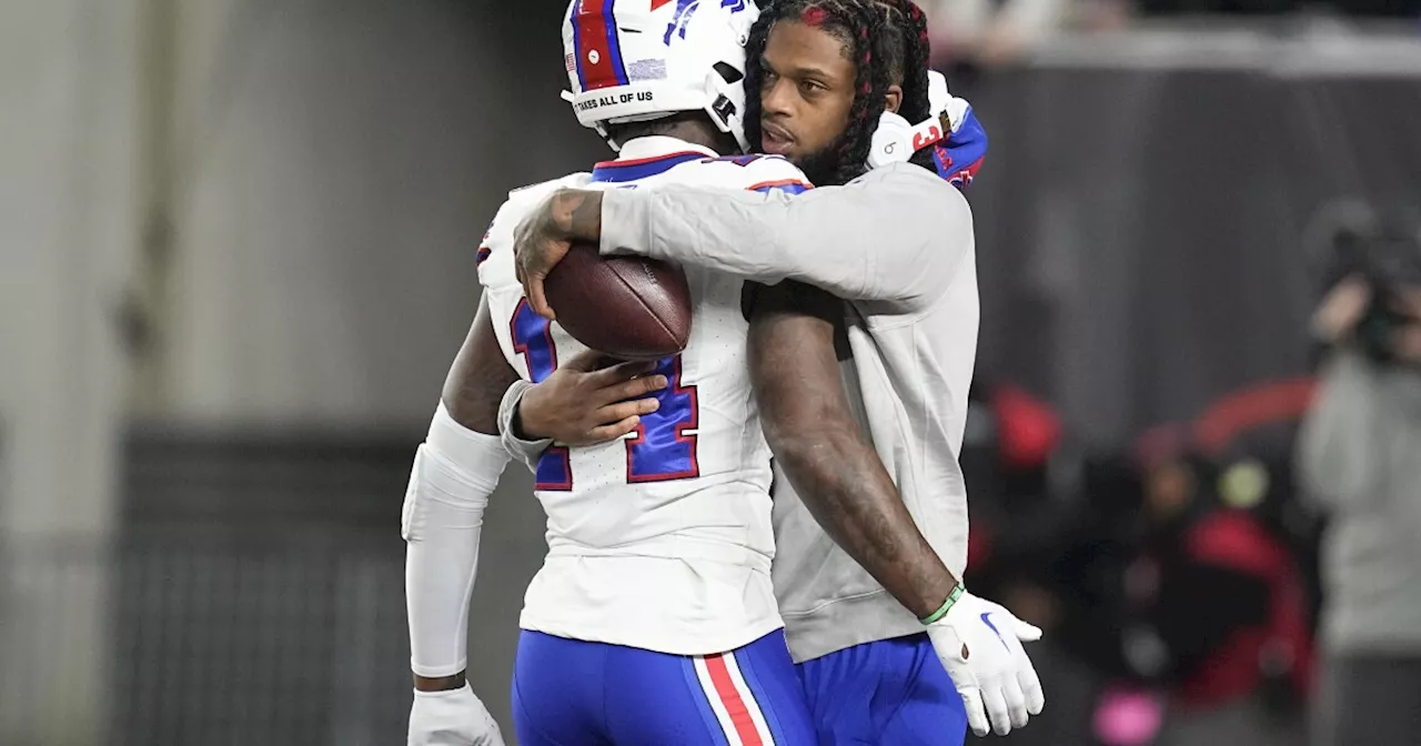 Damar Hamlin takes moment on field where he nearly died earlier this year