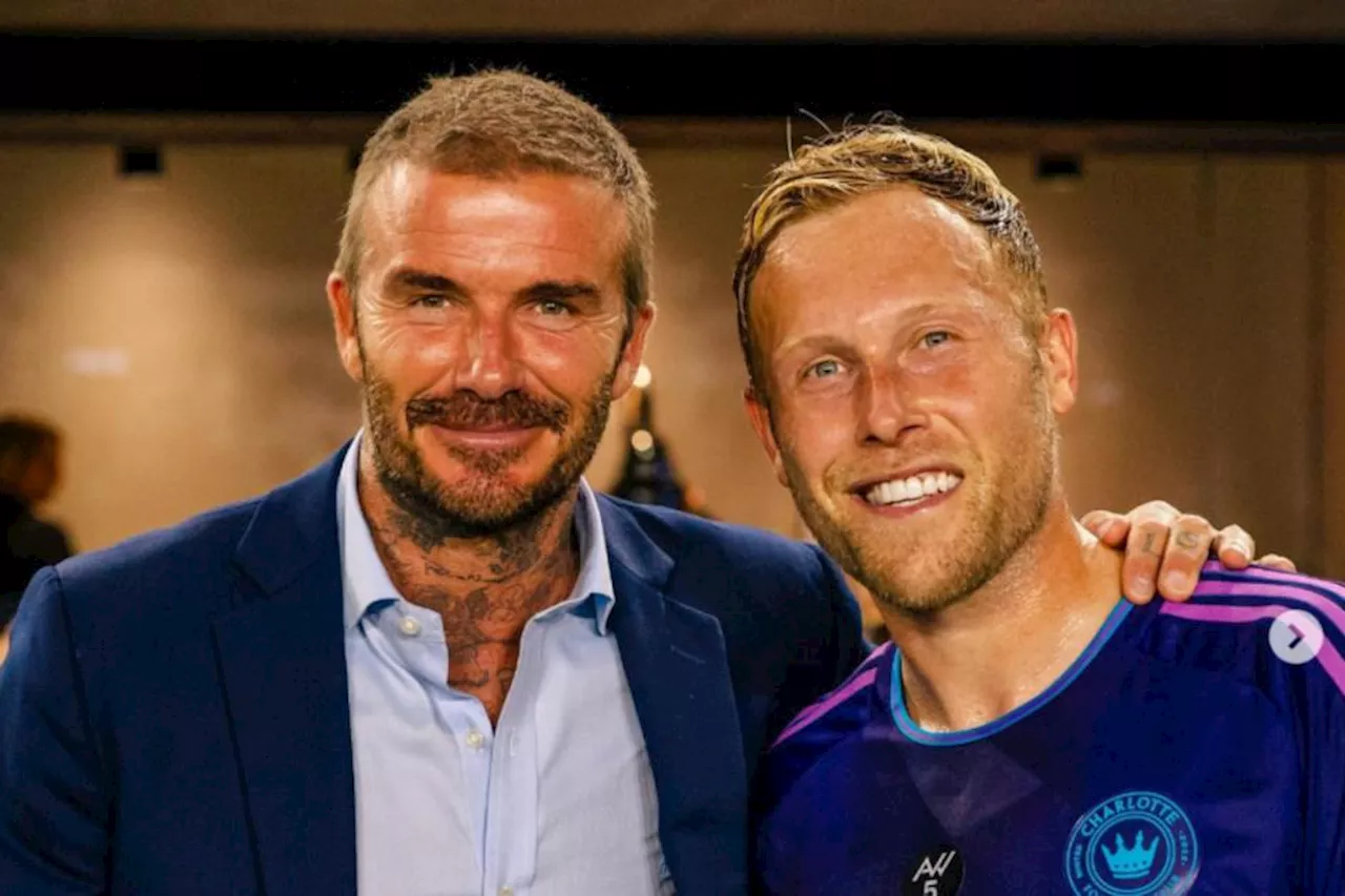 Ex-Rangers ace Scott Arfield meets 'icon' David Beckham