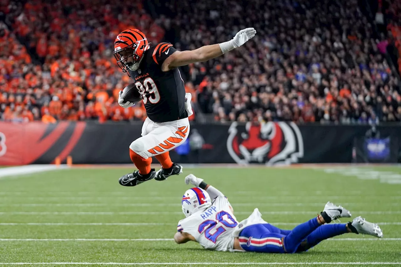 Joe Burrow passes for 348 yards and two TDs and Bengals’ defense clamps down on Bills in 24-18 win