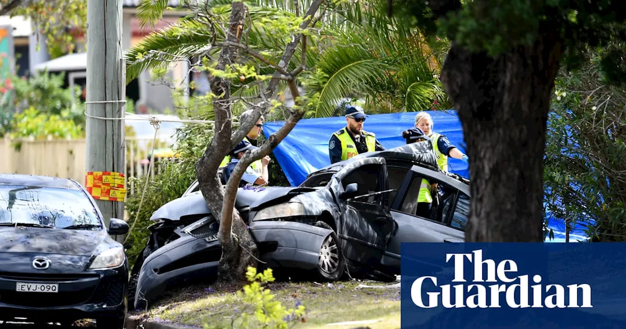 CCTV footage shows two men fleeing scene of fatal Ashcroft crash in Sydney as manhunt continues