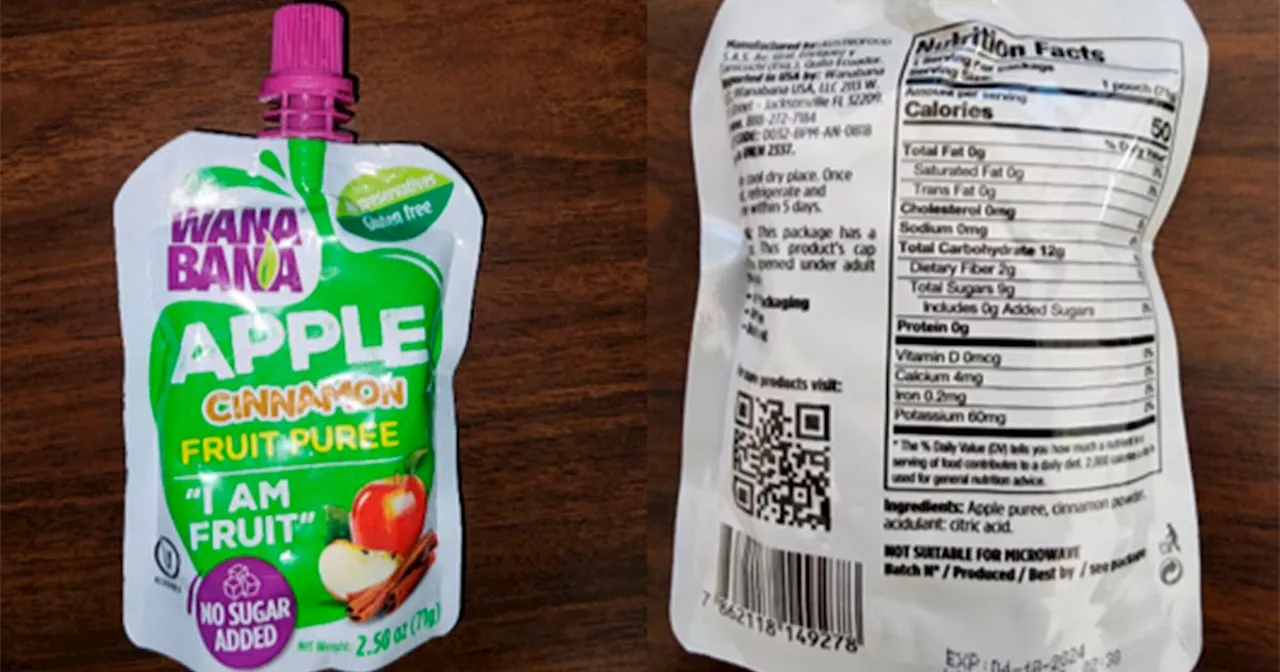 More Fruit Pouches For Kids Recalled After Illnesses Linked To Lead