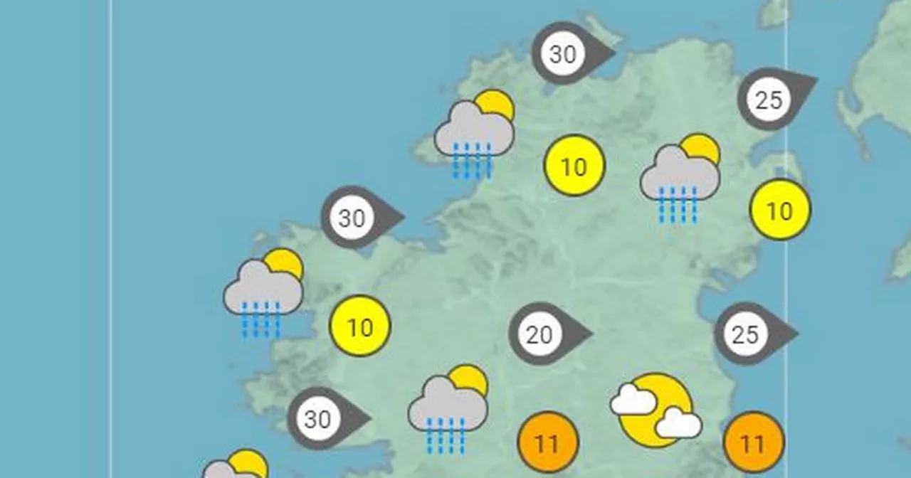 Ireland weather: Unsettled week ahead with frost and ice possible on Thursday