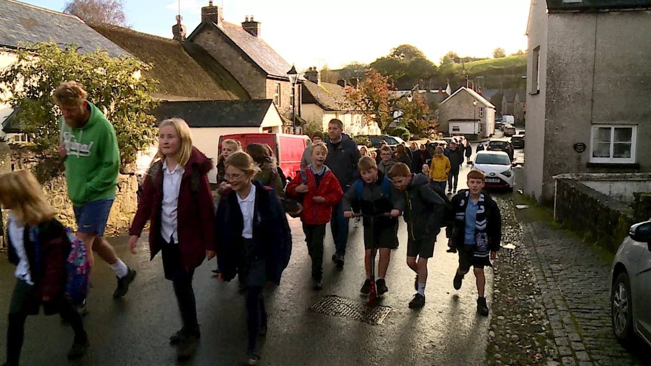 'We've got to do something' - Parents protest against management of Devon primary school