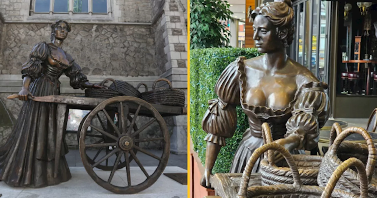 Molly Malone statue installed outside Irish pub in US city