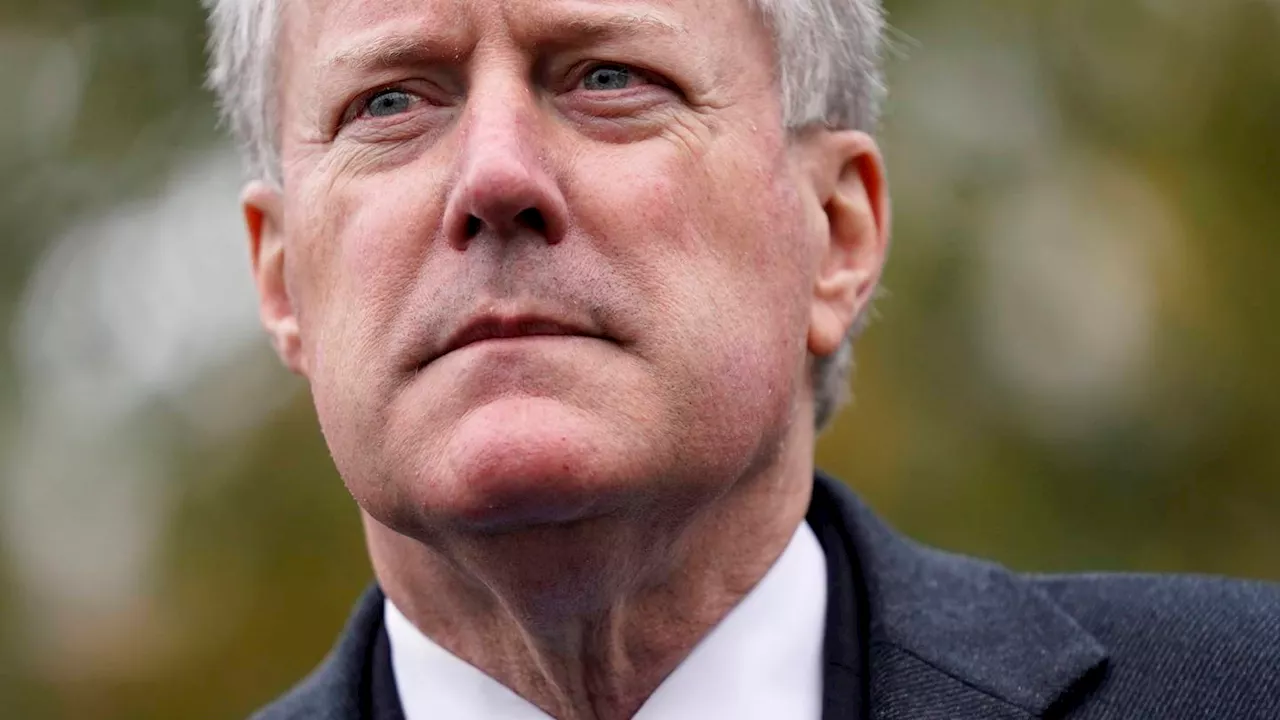 Former White House chief of staff Mark Meadows sued by book publisher for breach of contract