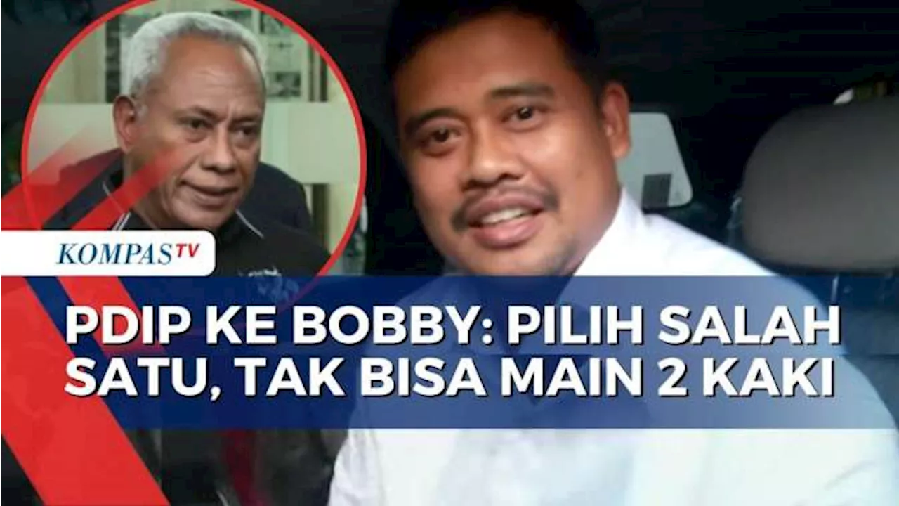 PDIP Beri Bobby Nasution Waktu untuk Berpikir Dukung Ganjar-Mahfud atau Kembalikan KTA