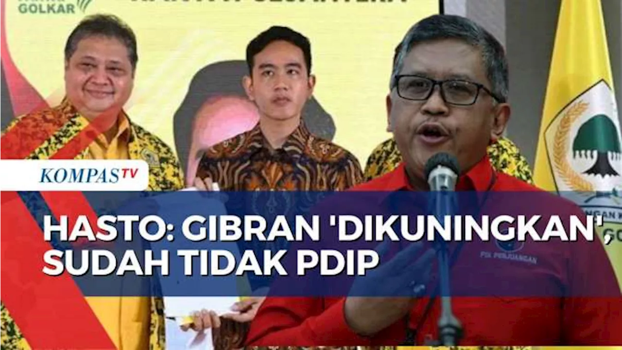 Sekjen PDIP Hasto Tegaskan Gibran Sudah Tidak Lagi Bagian dari PDIP