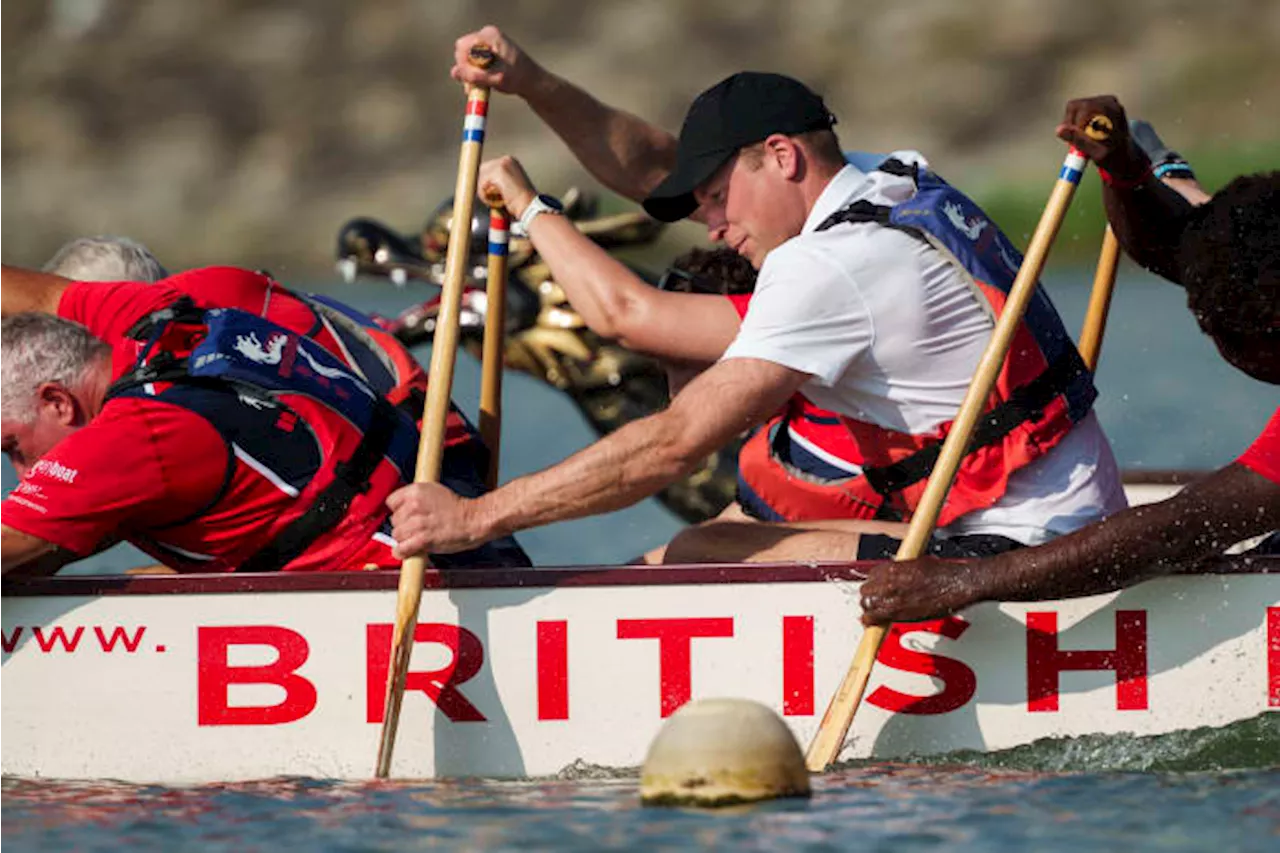 Prince William goes dragon boating in Singapore ahead of Earthshot Prize ceremony