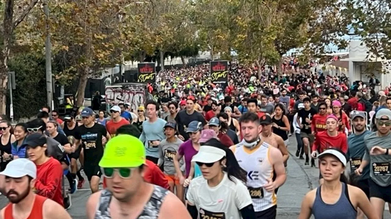 Runners get balmy weather and a free beer after Golden Gate foot race