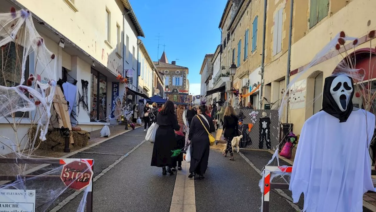 Fleurance : la rue Adolphe Cadéot à l’heure d’Halloween