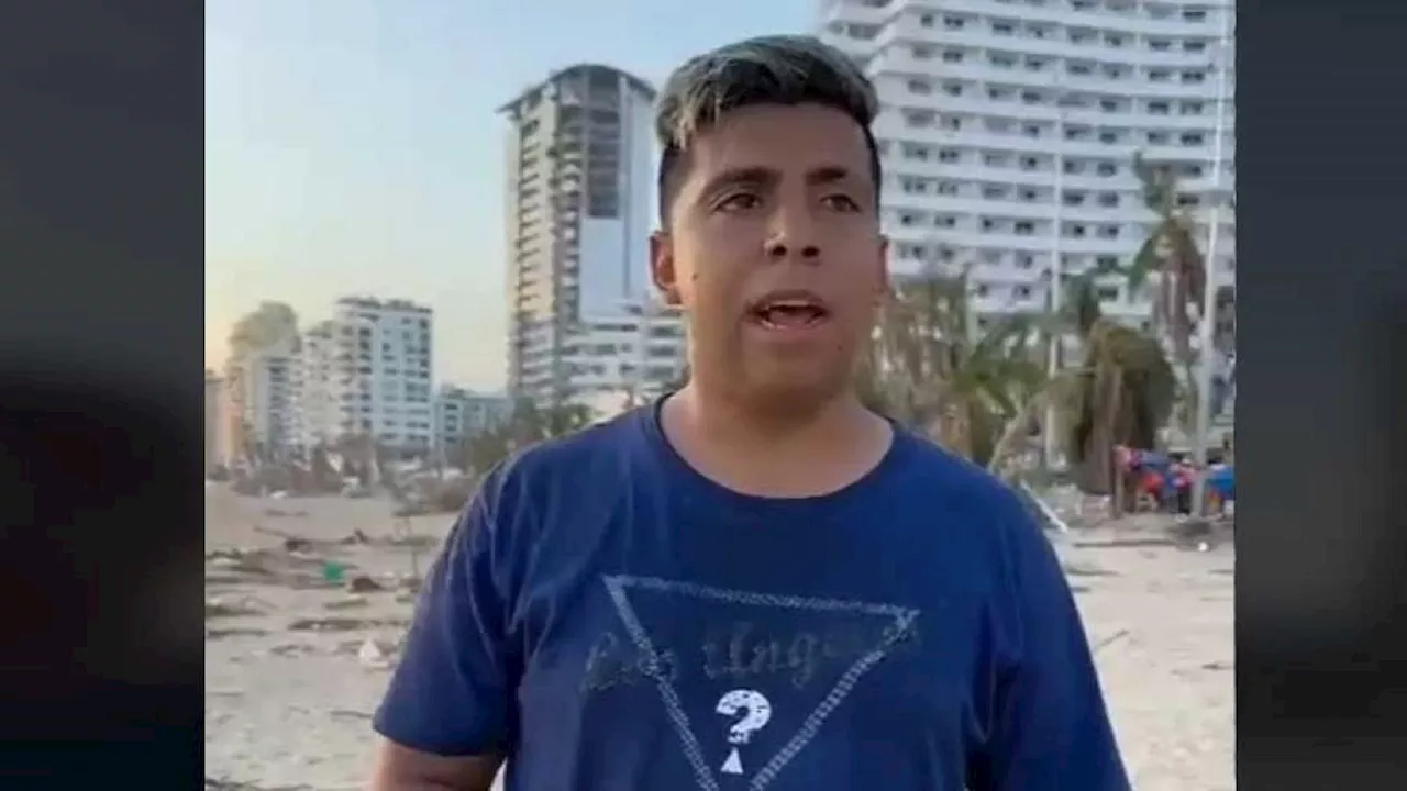 Reaparece Paco de las empanadas; pide apoyo para Acapulco desde la playa donde vendía │ VIDEO