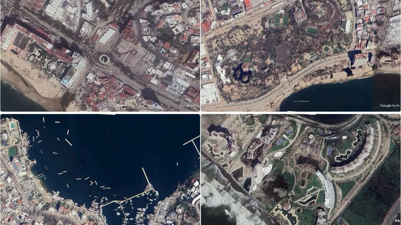 Otis devastó Acapulco: Google Earth así lo refleja