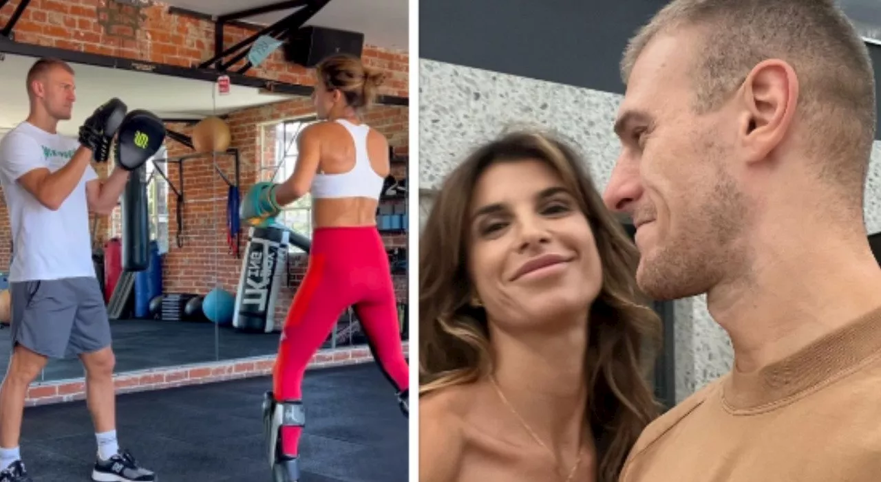 Elisabetta Canalis e Georgian Ciampeanu, guantoni e complicità. Arisa commenta: «Che belli»