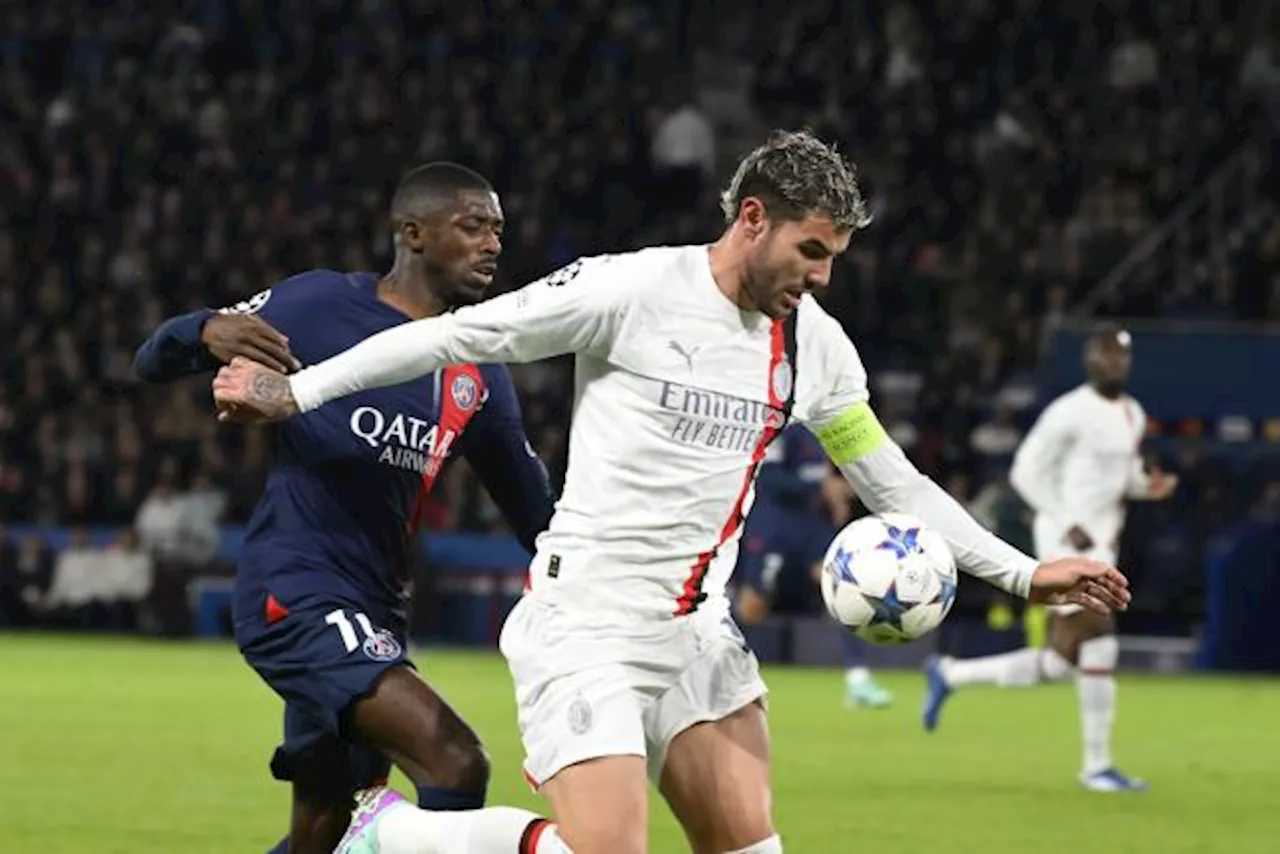 Theo Hernandez (AC Milan) devrait être présent contre le PSG en Ligue des champions