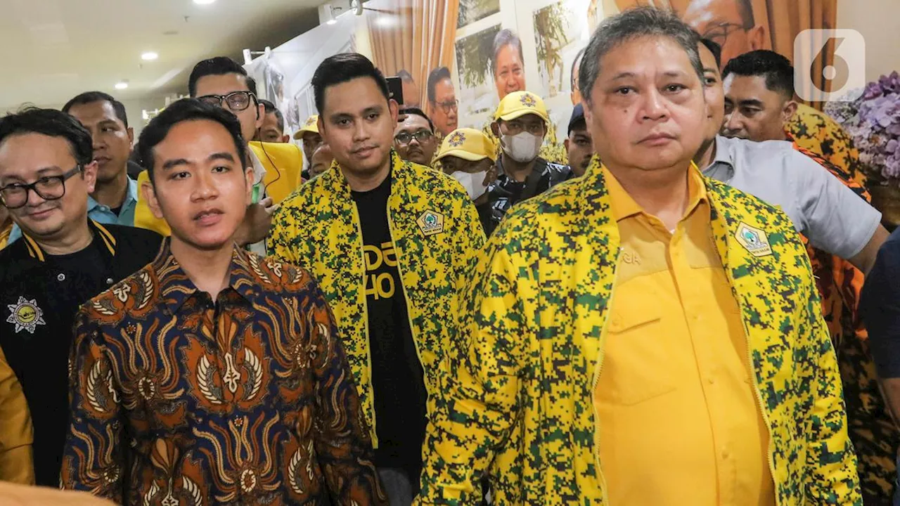 Airlangga Hartarto Bantah Umumkan Gibran Jadi Kader Partai Golkar Hari Ini