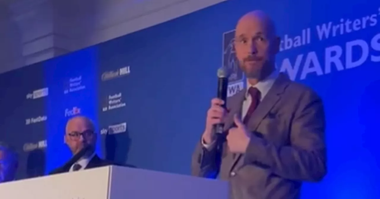 Erik ten Hag sends message to Man United fans with speech at awards dinner