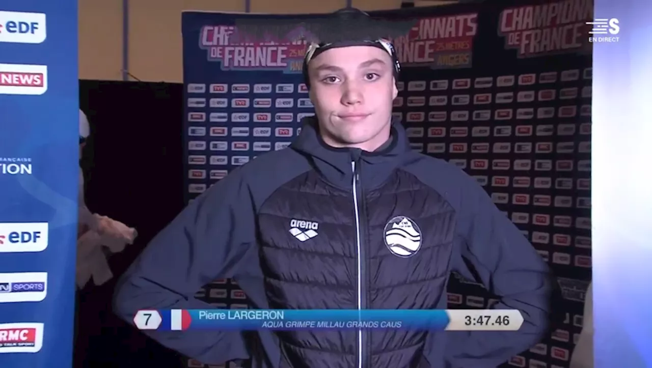 Un bilan positif pour le Millavois Pierre Largeron aux championnats de France de natation