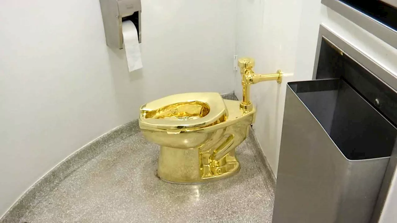 4 men charged in theft of satirical golden toilet titled ‘America' at Churchill's birthplace