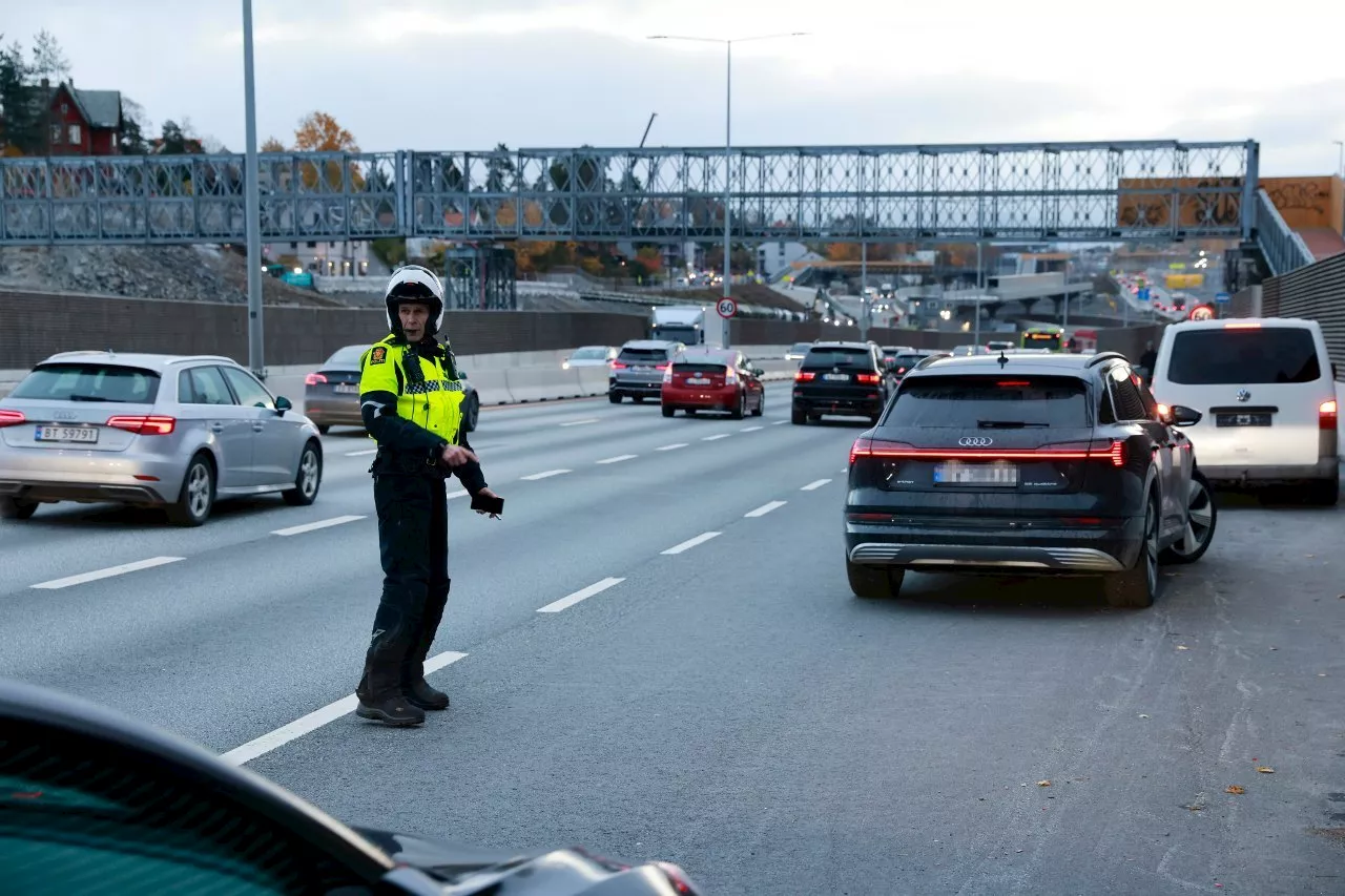 Håvet inn i kollektivfeltet på E18: – Tallet er ganske høyt