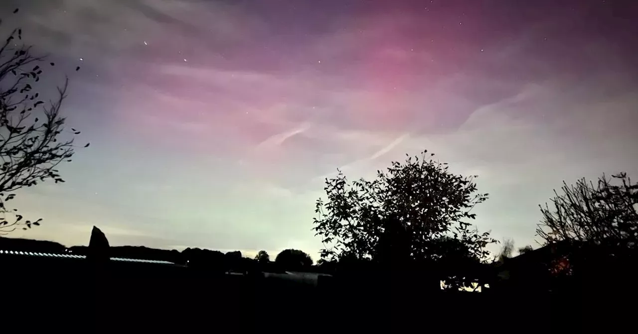 Beautiful Northern Lights pictured over Northamptonshire skies