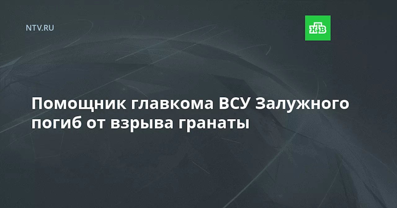 Помощник главкома ВСУ Залужного погиб от взрыва гранаты