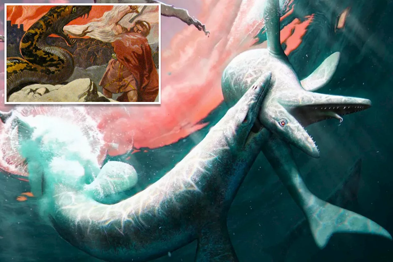 Scientists claim giant sea lizards with 'angry eyebrows' roamed over North Dakota 80 million years ago