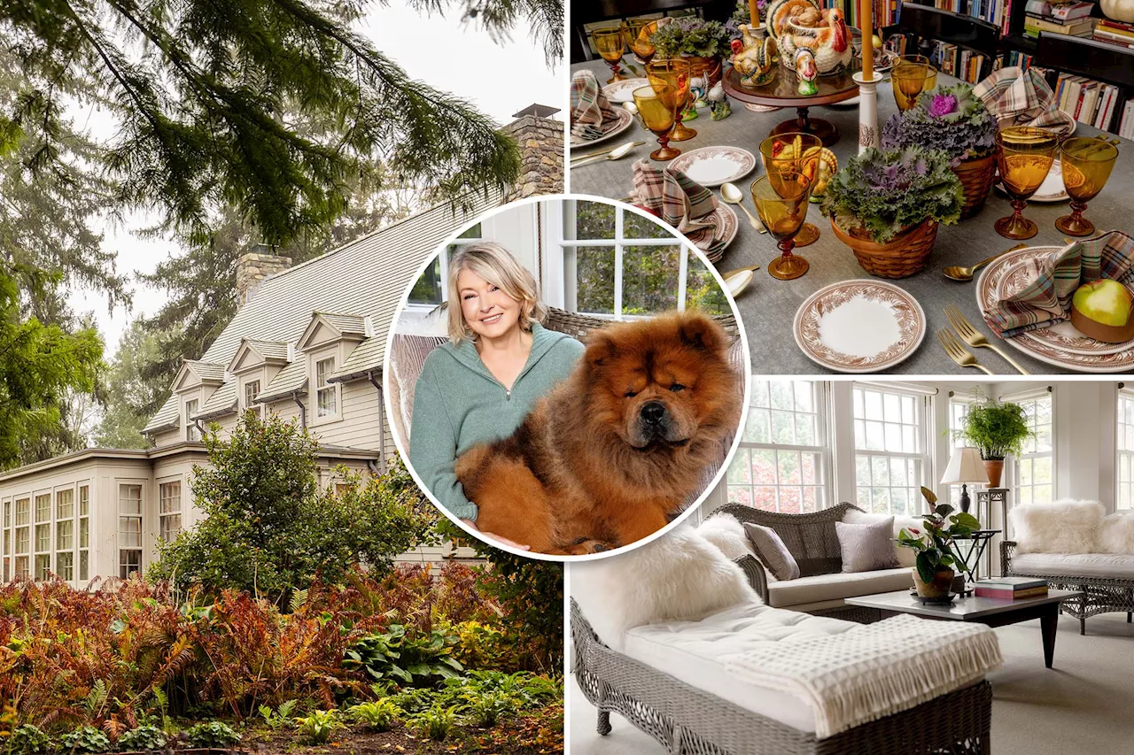 You can rent Martha Stewart's New York farm guesthouse for a Thanksgiving-inspired stay