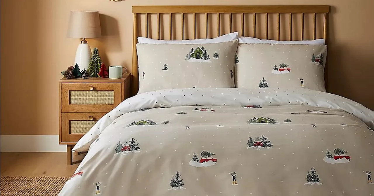 Dunelm shoppers rush to buy festive £10 reversible bedding