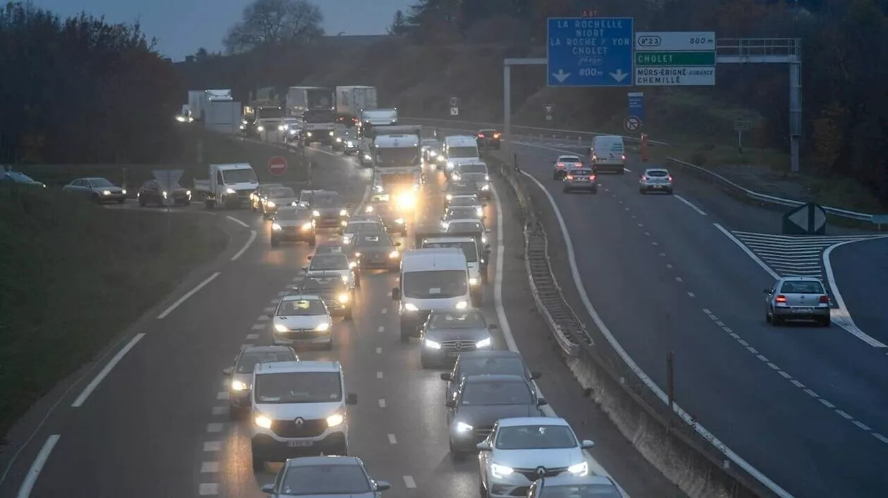 Près de 10 km de ralentissements sur l’autoroute A 87 au sud d’Angers