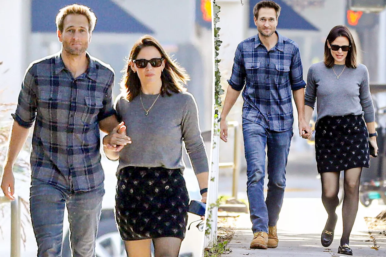 Jennifer Garner and boyfriend John Miller hold hands on lunch date in rare PDA moment