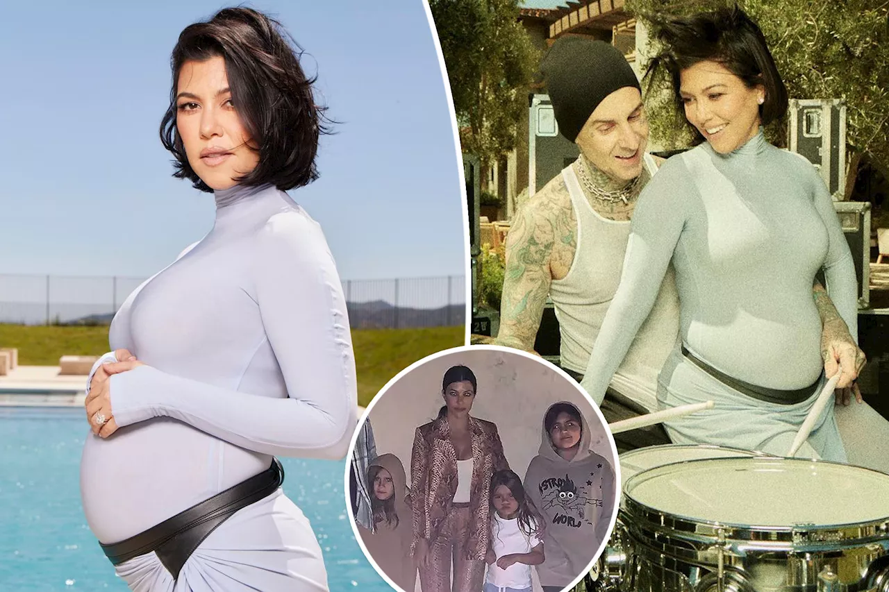 Kourtney Kardashian and Travis Barker welcome first baby together, her fourth