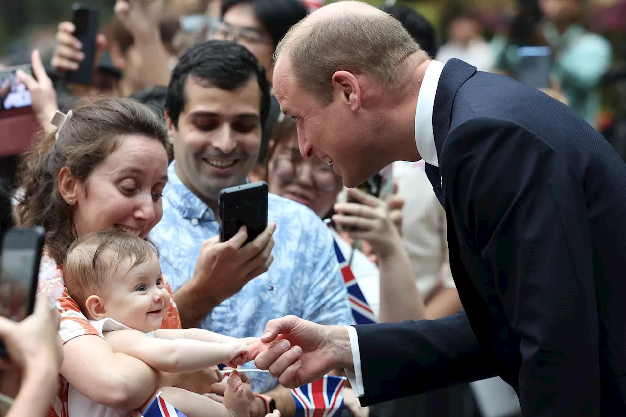 Prince William Had the Best Reaction When a Baby Bit His Finger in Singapore