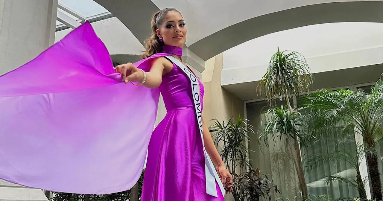 Camila Avella rinde honor a la Flor Nacional de Colombia en El Salvador