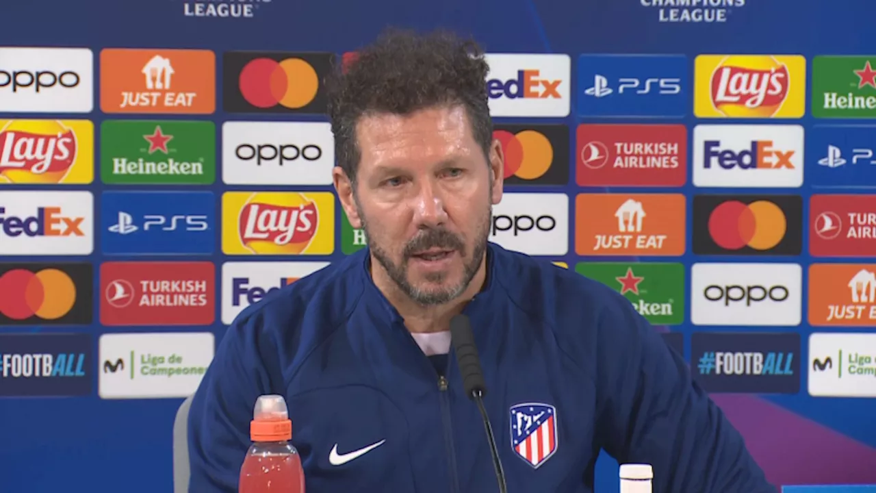 Simeone: 'Es un grupo muy parejo y el más regular pasará a octavos'