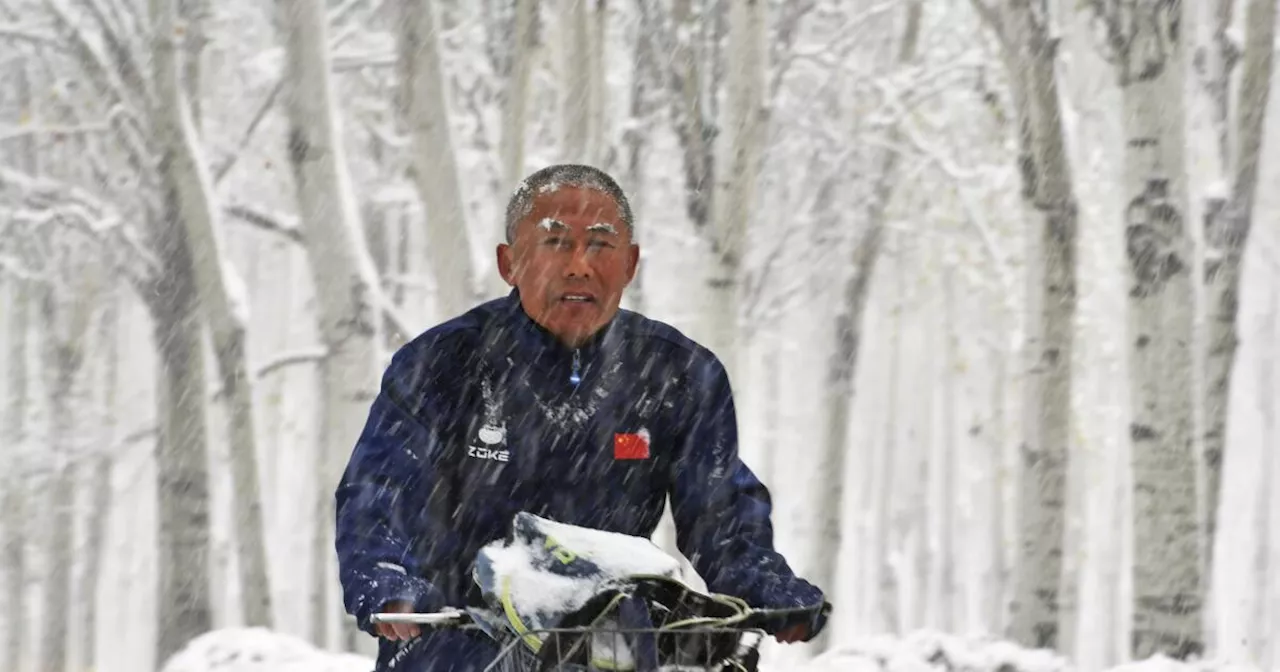 Northeast China sees first major blizzard this season and forecasters warn of record snowfall