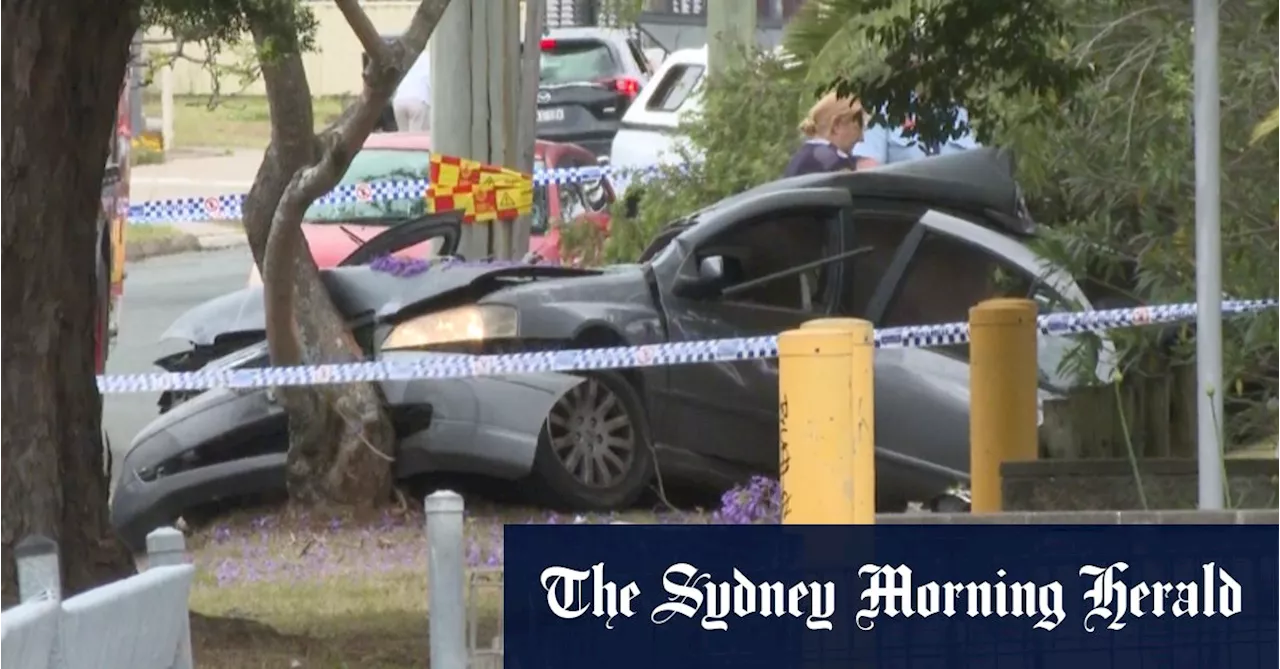 Two boys killed, two people on the run after crash car in Sydney’s south-west