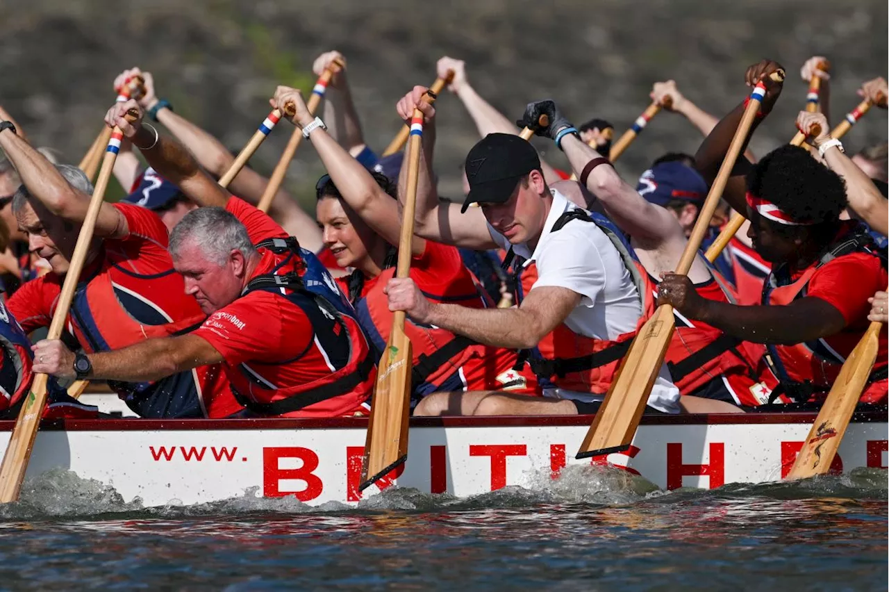 Prince William goes dragon boating in Singapore ahead of Earthshot Prize ceremony