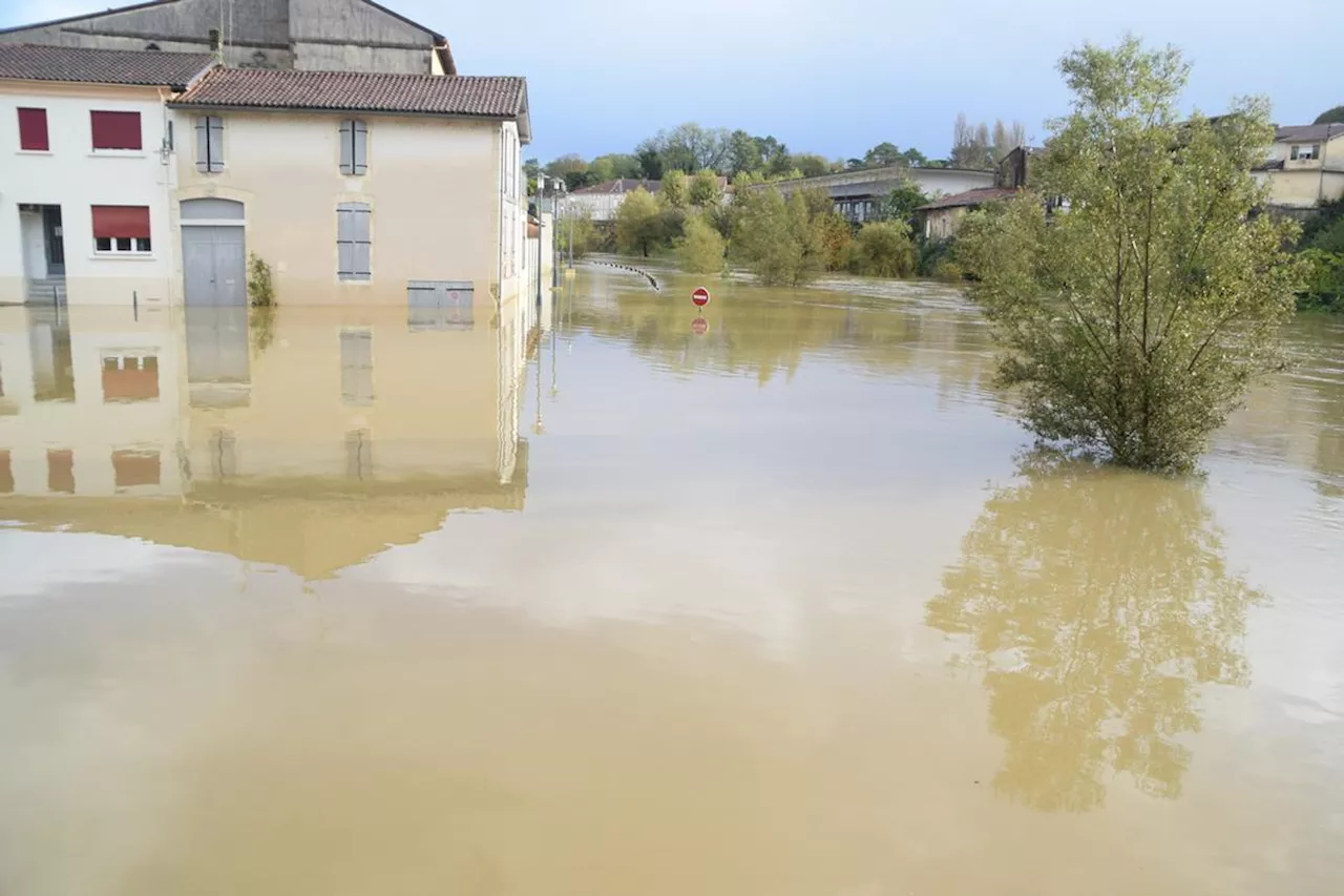 En images : après Domingos, l’eau continue de monter dans les Landes