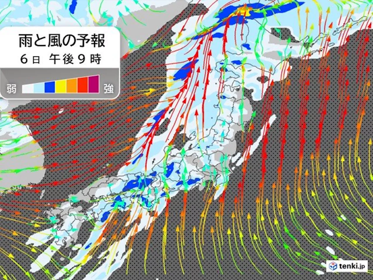 帰宅時間は九州から東海で雨ピークに 激しい雨や落雷、突風注意 荒天いつまで(気象予報士 中川 裕美子 2023年11月06日)