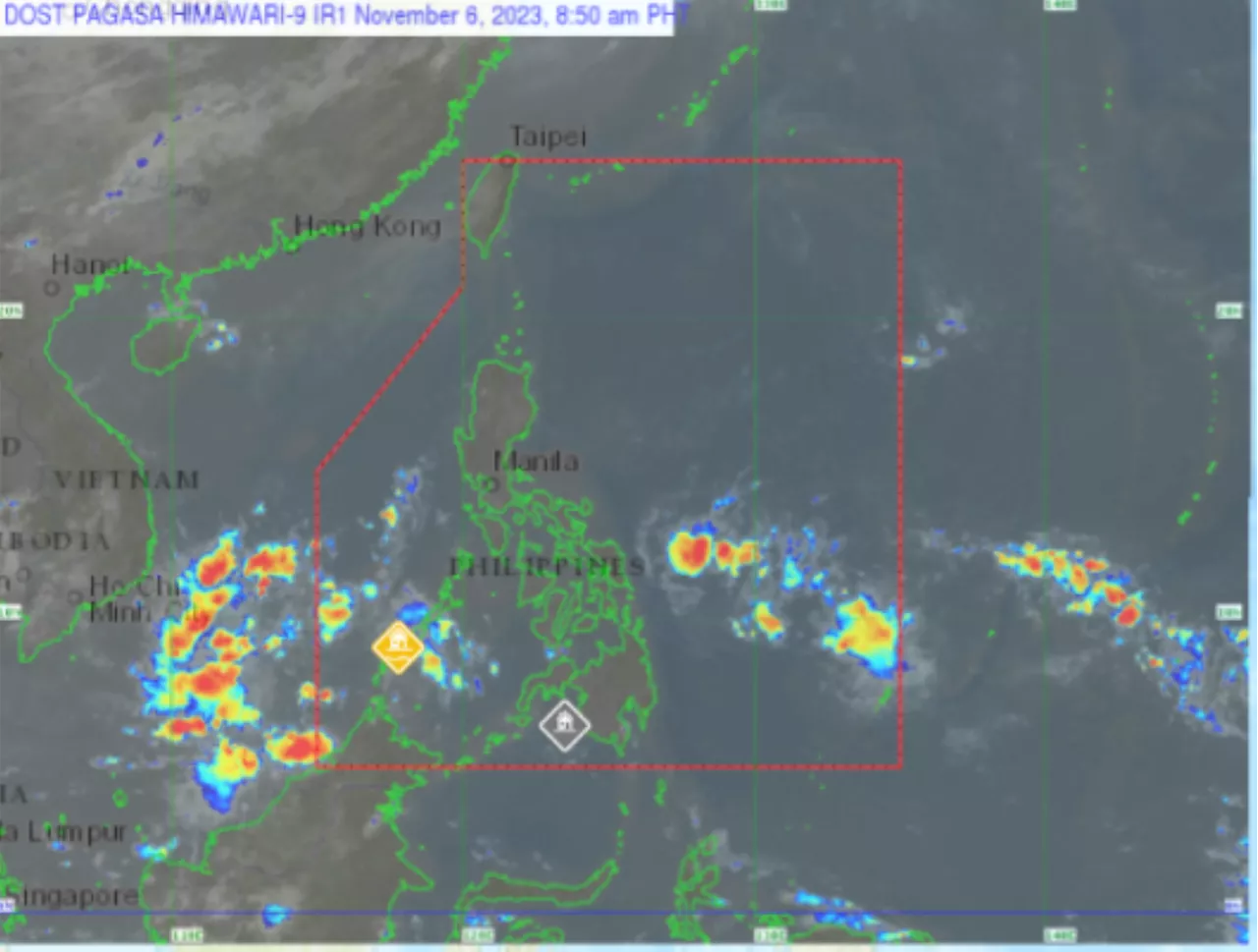 Easterlies affect Mindanao, Visayas; fair weather in Luzon