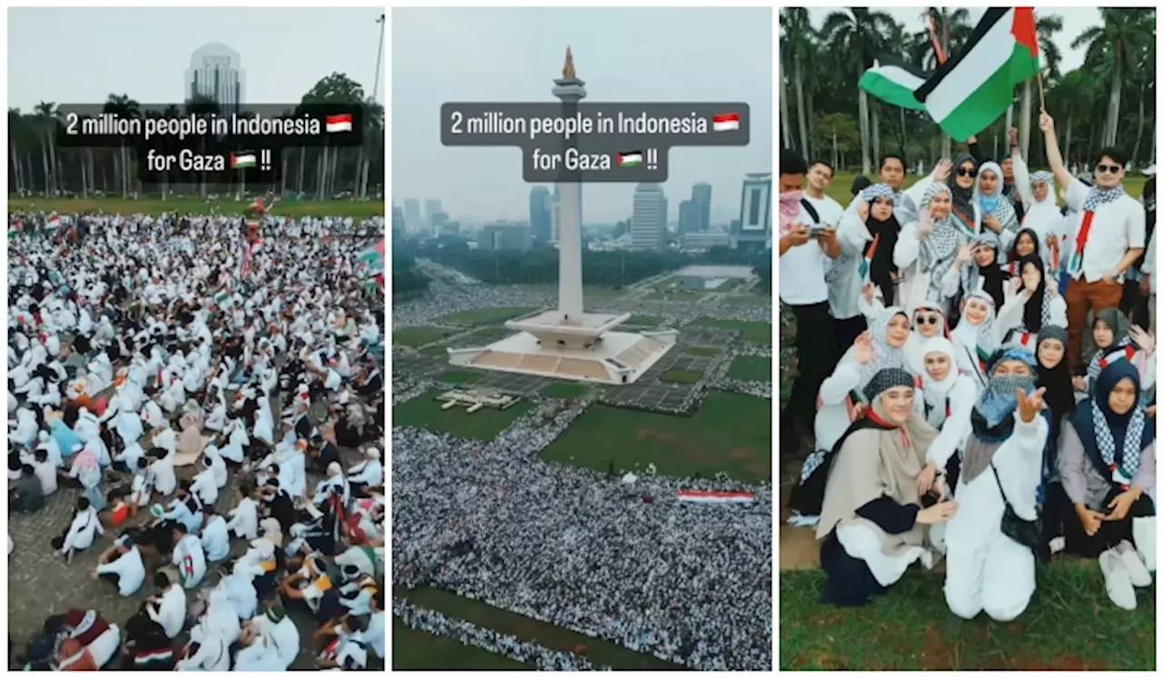 [Video] 2 Juta Rakyat Indonesia Di Jakarta Berarak Tunjuk Solidariti Buat Palestin