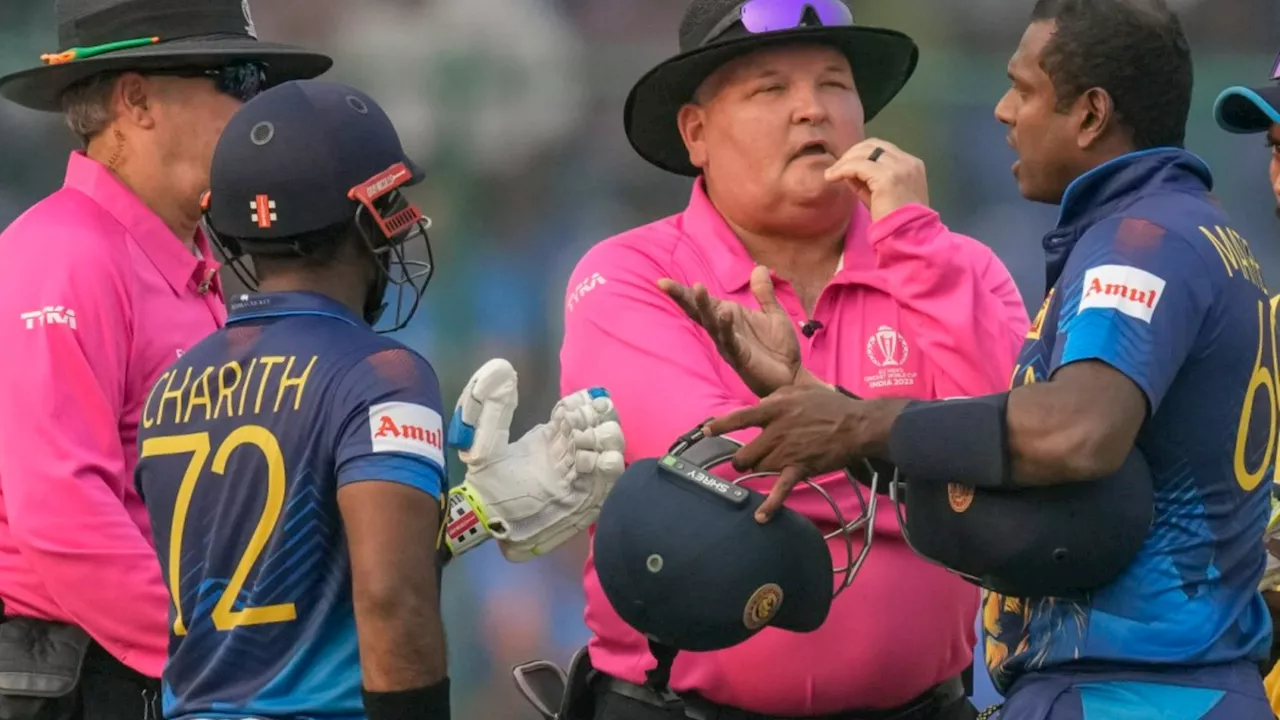 Baffled Cricket World Cup star given out without facing a BALL as he becomes first ever victim of...