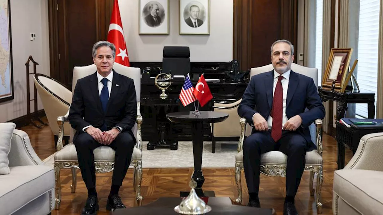 Turkish FM Fidan meets US counterpart Blinken in Ankara to discuss Gaza