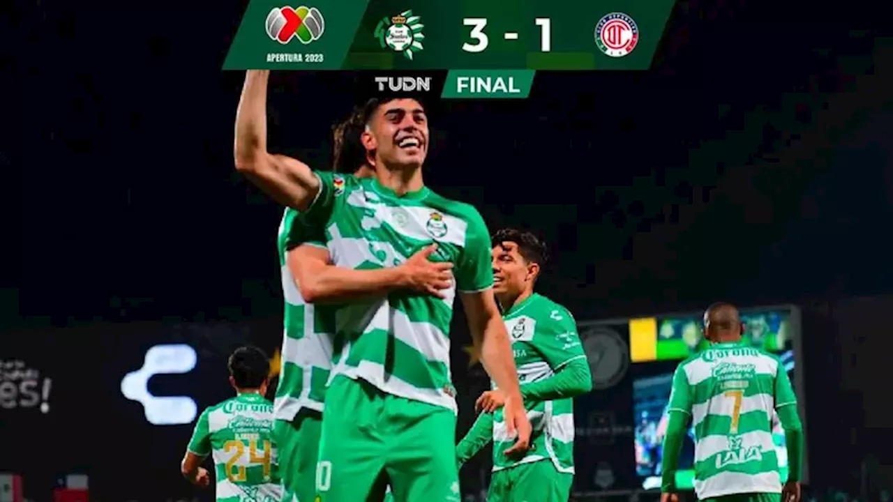 Liga MX: Santos vence a Toluca para ilusionarse con Liguilla en el Apertura 2023