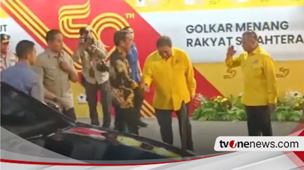 Presiden Jokowi Hadir di HUT Partai Golkar ke-59, Para Elite Sambut Hangat