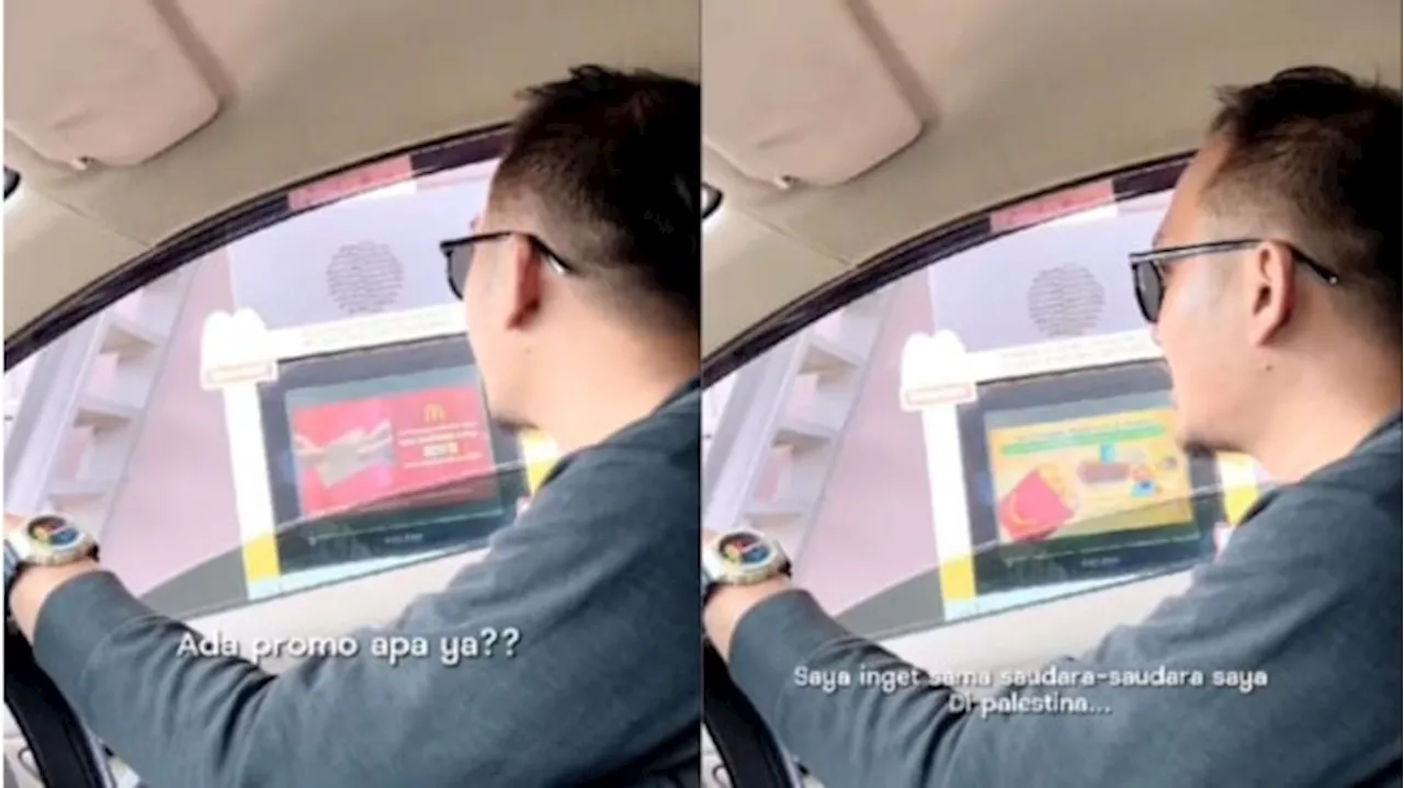 Viral Pria Prank Pelayan McDonalds Gegara Ingat Palestina, Malah Kena Hujat Warganet