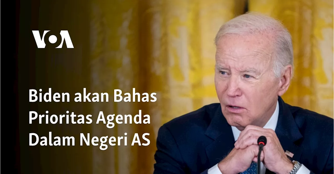 Biden akan Bahas Prioritas Agenda Dalam Negeri AS