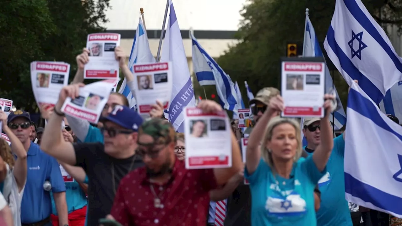 Hundreds gather in Fort Worth for pro-Israel march and rally