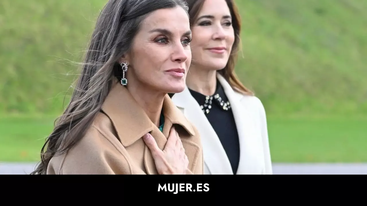 El vestido verde 'esperanza' con el que la reina Letizia impulsa la moda española en Dinamarca